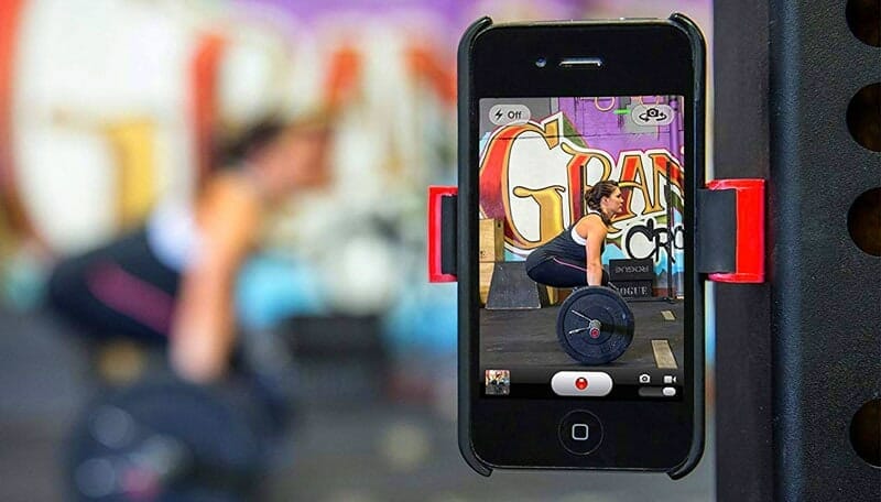 Phone mount for gym workout recordings - hands free
