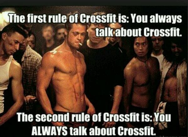 the first rule of crossfit is