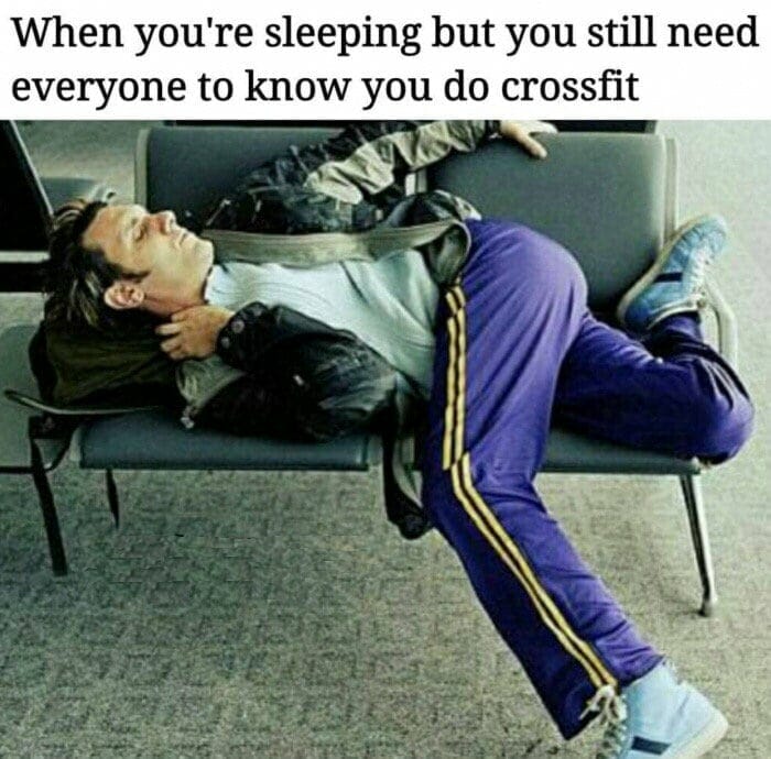 crossfit while sleeping funny