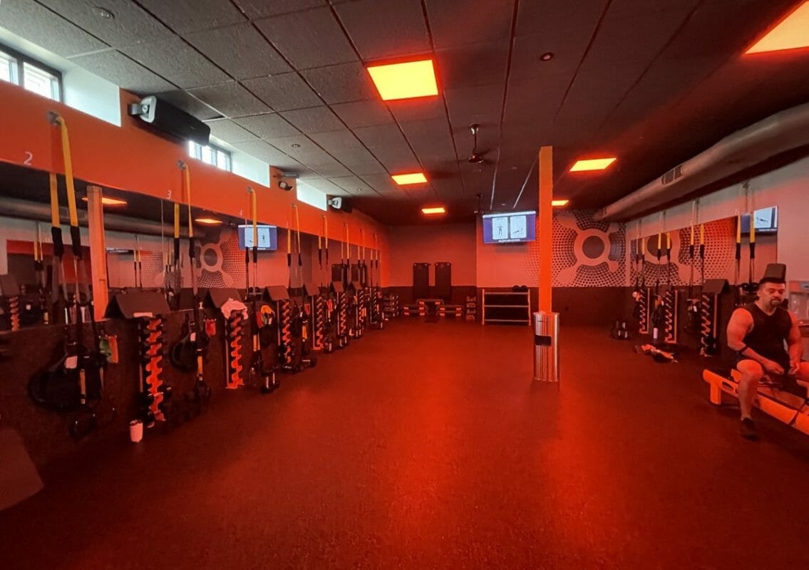 inside an Orangetheory gym