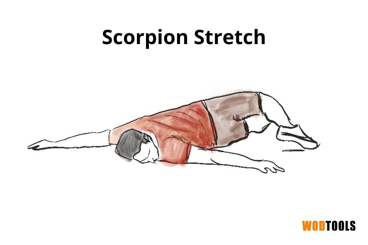 scorpion stretch