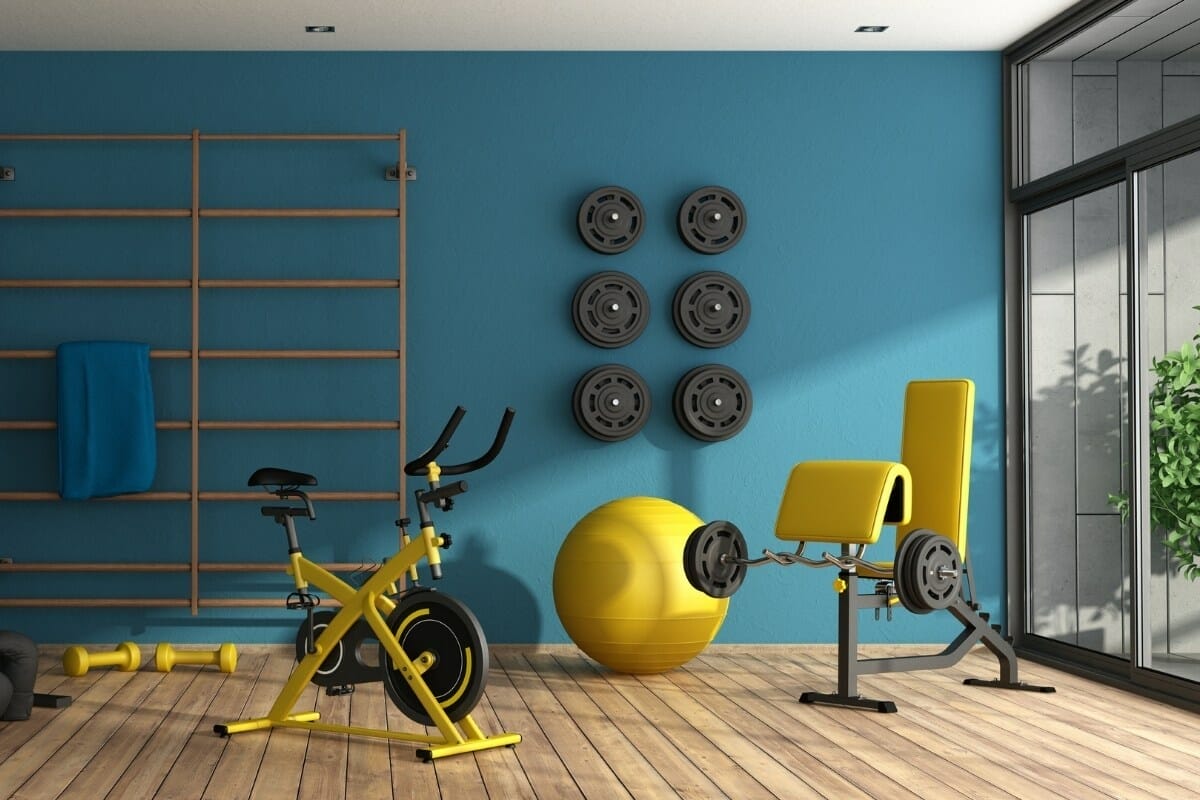 clean space gym for working out