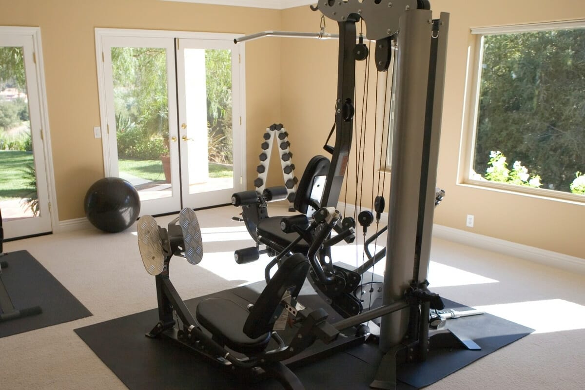 feng shui design in home gym area