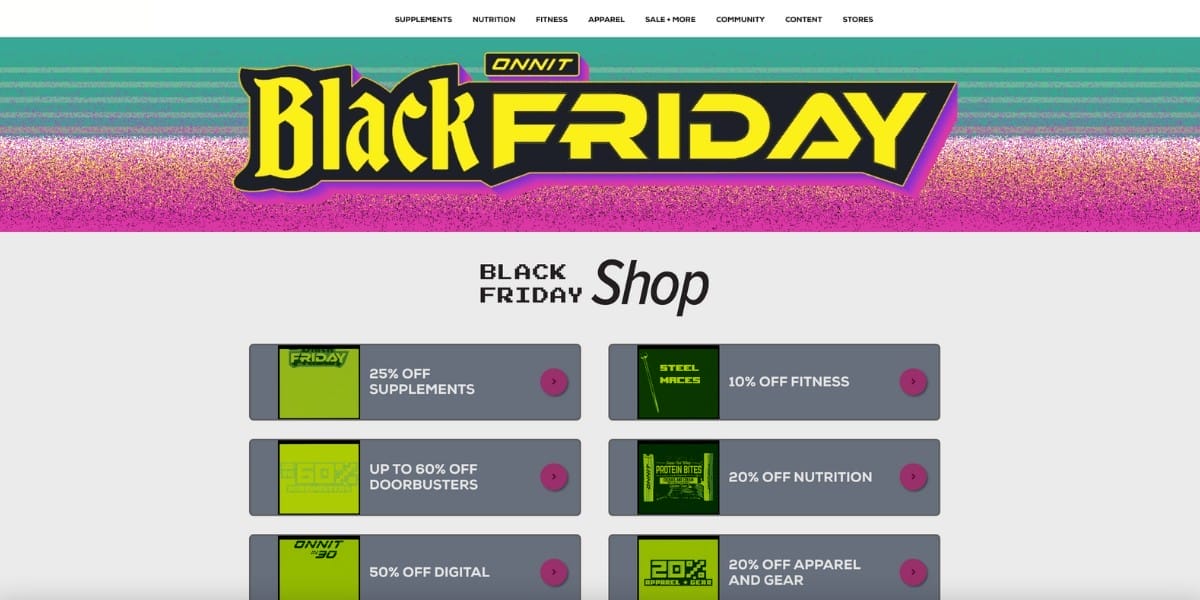 onnit fitness apparel supplements black friday 2023